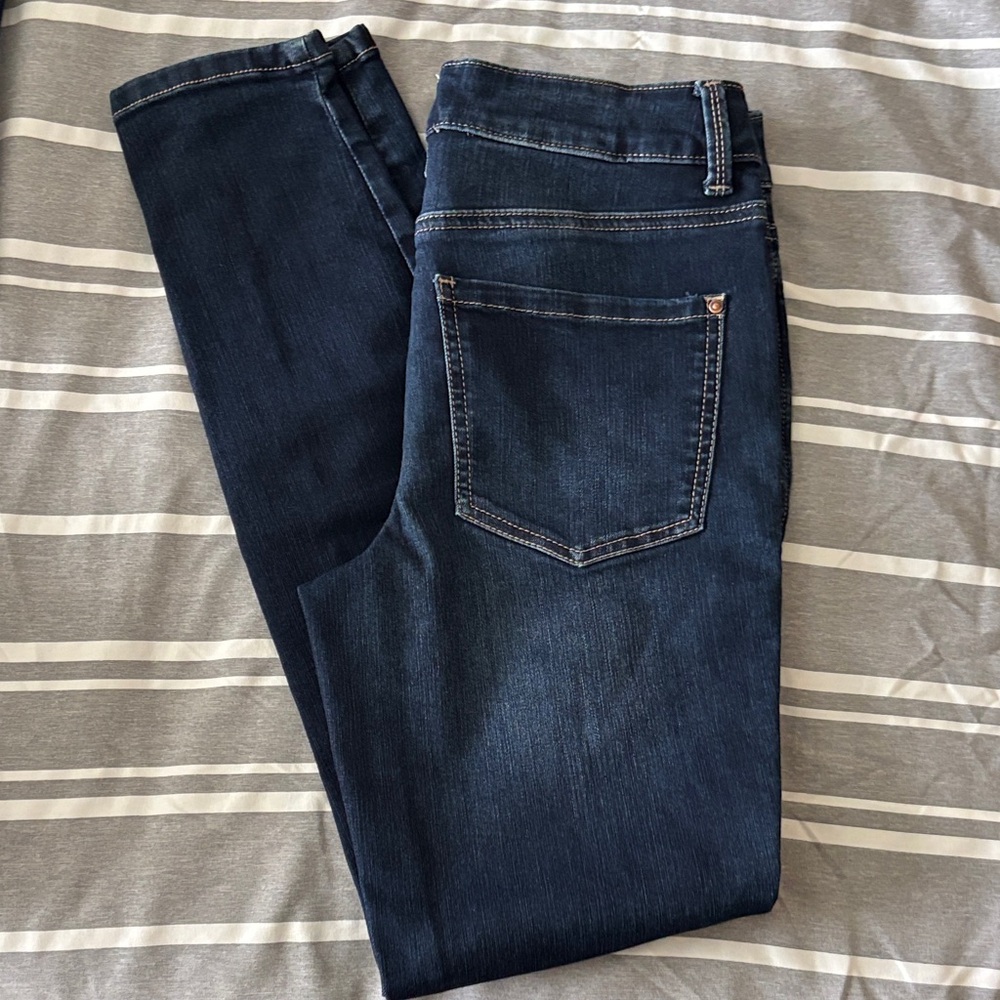 Dark Blue Stretch Denim Jeans